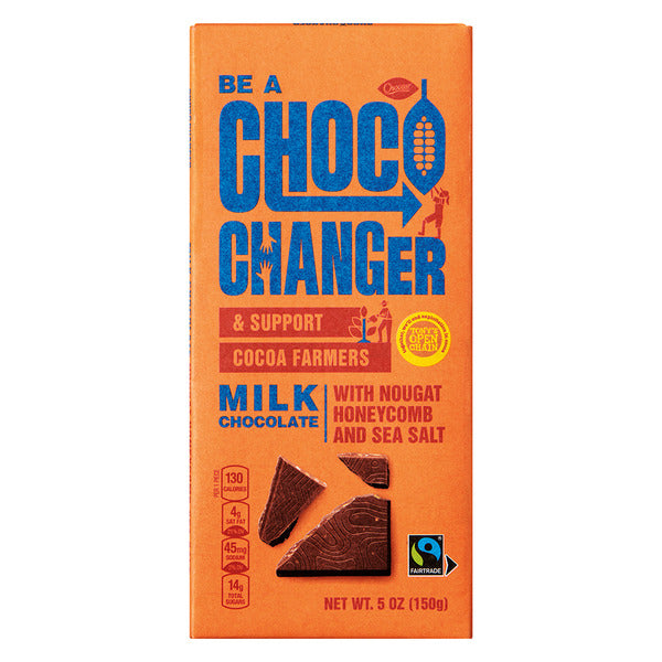 Choceur Choco Changer Milk Chocolate Nougat Honeycomb & Sea Salt Choco Changer Chocolate Bar