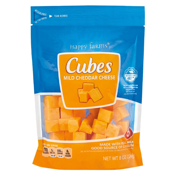 Happy Farms Mild Cheddar Cheese Cubes
