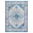 Kirkton House Charcoal Medallions Crystal Print Area Rug - 6' X 9'