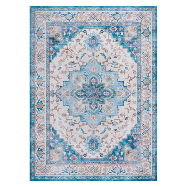 Kirkton House Charcoal Medallions Crystal Print Area Rug - 6' X 9'