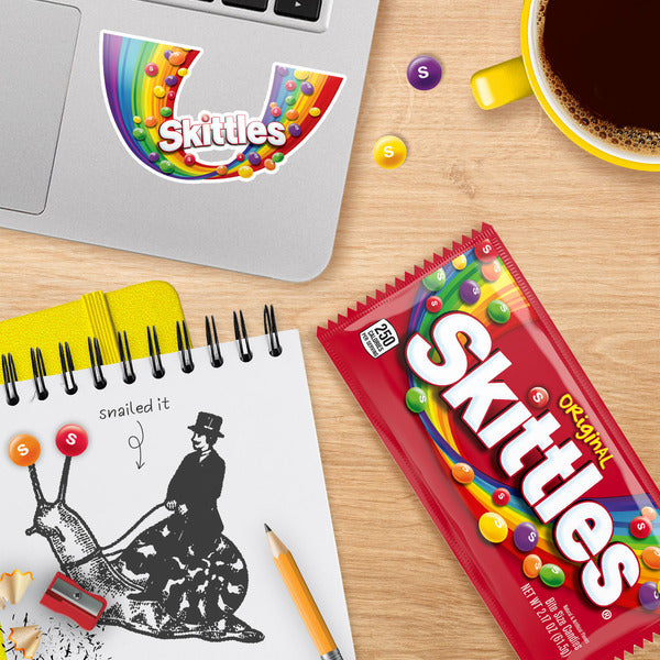 Mars Skittles Original Fruity Chewy Candy 2.17 oz Single Bag