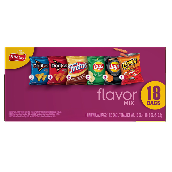 Frito Lay Flavor Mix Variety Pack Chips
