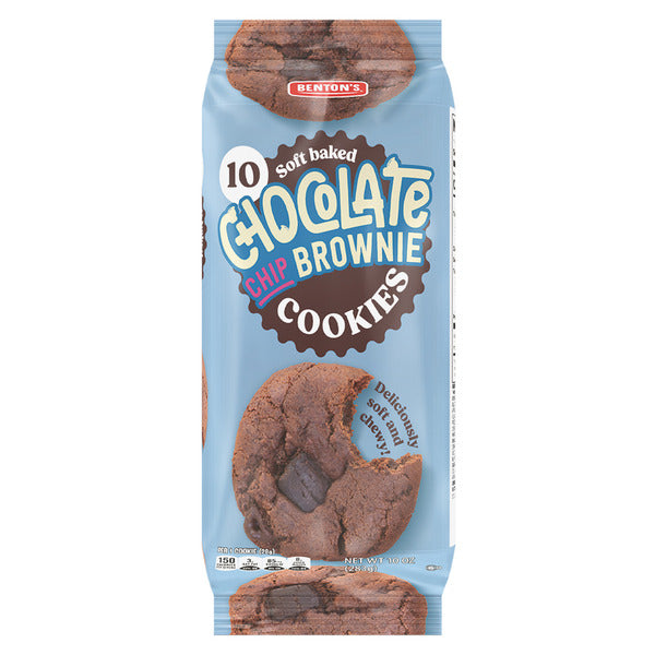 Benton's Soft Baked Chocolate Chip Brownie Cookies - 10 Count