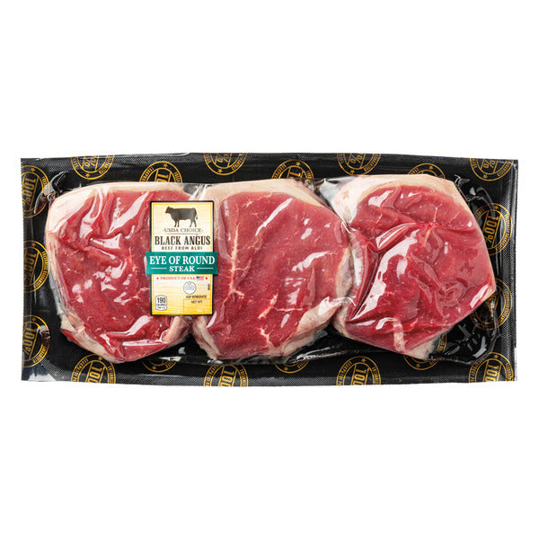 USDA Choice Black Angus Eye of Round Steak, per lb