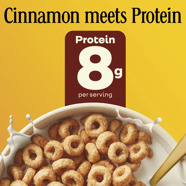 General Mills Cinnamon Protein Cheerios Family Size 15 oz