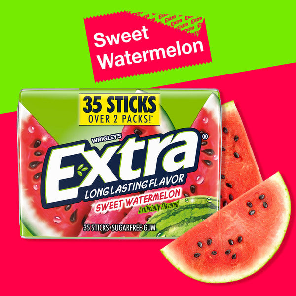 Extra Sweet Watermelon Sugar-Free Chewing Gum 35-Count Mega Pack