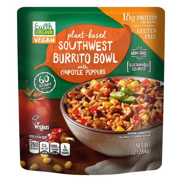 Earth Grown Plant Based Southwest Burrito Bowl