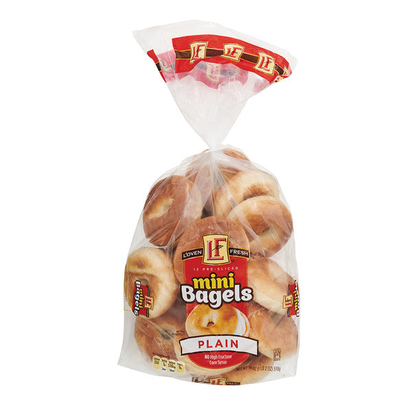 L'oven Fresh Plain Mini Bagels