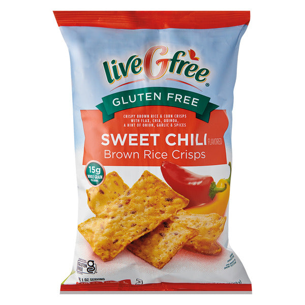 Livegfree Gluten Free Sweet Chili Brown Rice Crisps