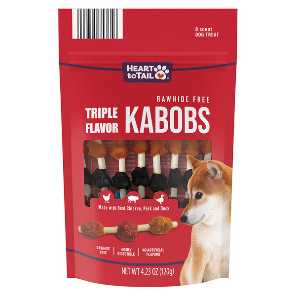 Heart To Tail Triple Flavor Dog Kabobs