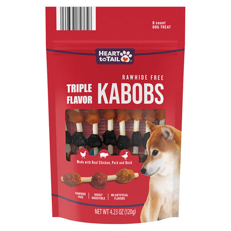 Heart To Tail Triple Flavor Dog Kabobs