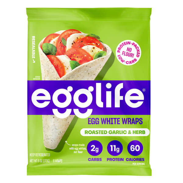 EggLife Roasted Garlic & Herb Egg White Wrap