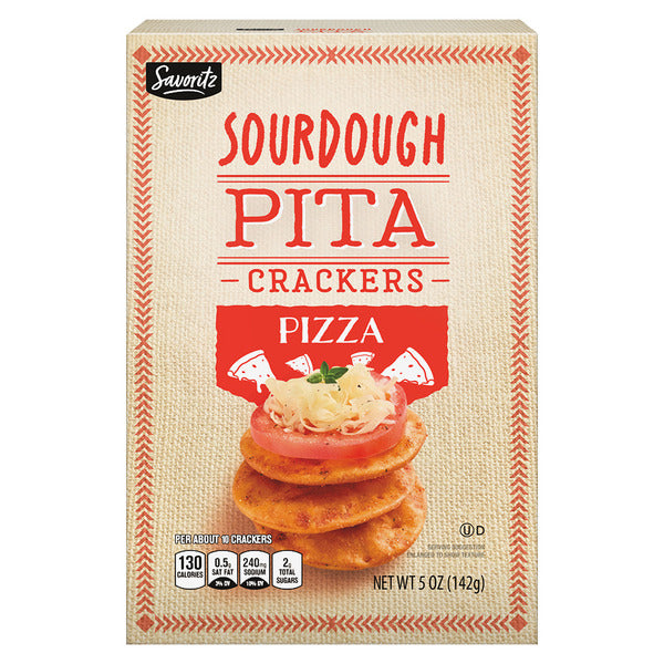 Savoritz Pizza Sourdough Pita Crackers