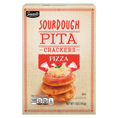 Savoritz Pizza Sourdough Pita Crackers