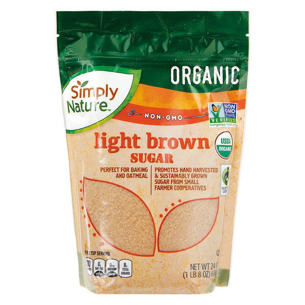 Simply Nature Organic Light Brown Sugar Pouch