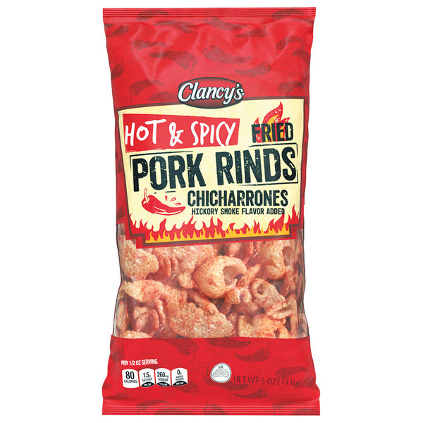Clancy's Pork Rinds Hot