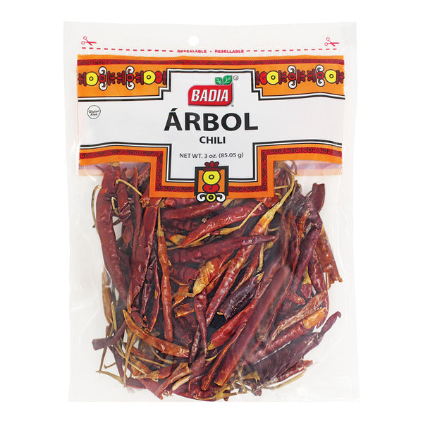 Badia Dried Arbol Chili Peppers