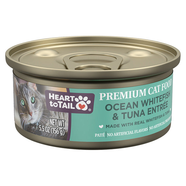 Heart To Tail White Fish and Tuna Canned Cat Food