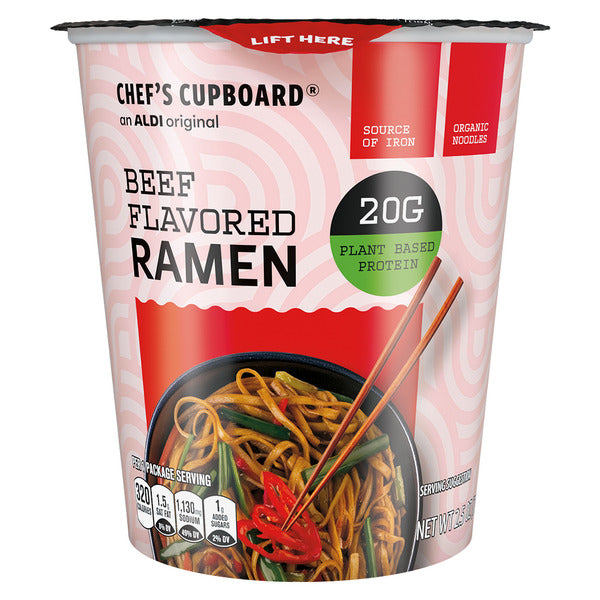 Chef's Cupboard Beef Flavored Protein Ramen
