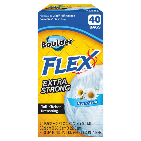 Boulder Flex Odor Control Kitchen Bag Fresh Scent