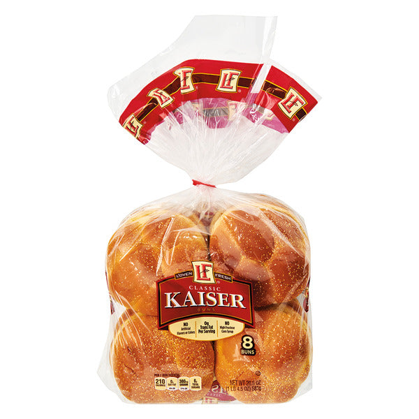 L'oven Fresh Classic Kaiser Buns, 8 count