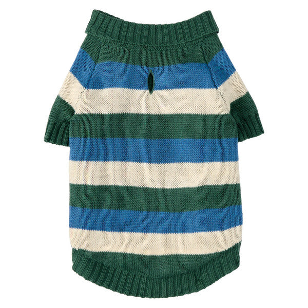 Heart To Tail Multistripe Pet Sweater - M