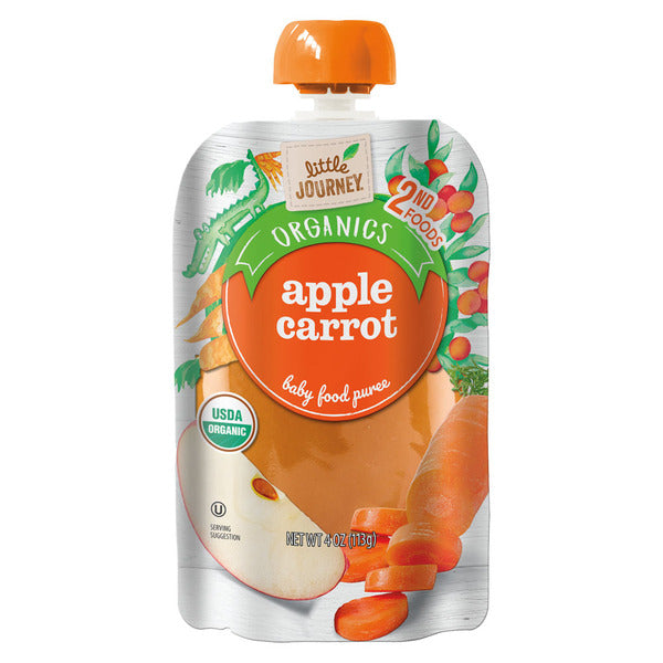 Little Journey Organic Apple Carrot Baby Food Puree