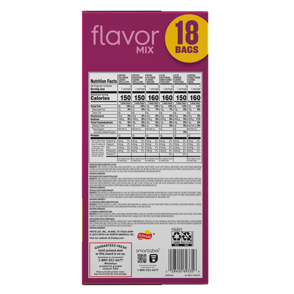 Frito Lay Flavor Mix Variety Pack Chips