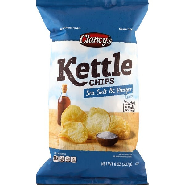 Clancy's Sea Salt and Vinegar Kettle Chips