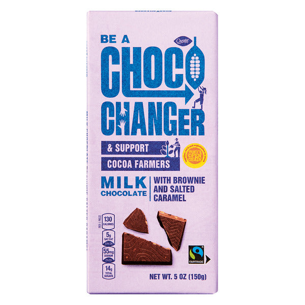 Choceur Choco Changer Milk Chocolate Brownie & Salted Caramel Choco Changer Chocolate Bar
