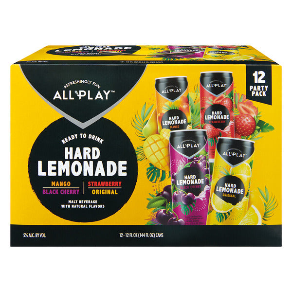 All Play Hard Lemonade Variety Pack - 12 Pack, 12 fl oz Cans