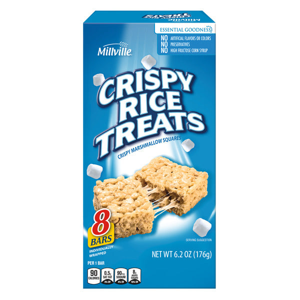 Millville Original Crispy Rice Treats, 8 count