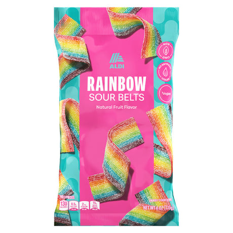 Aldi Rainbow Sour Belts