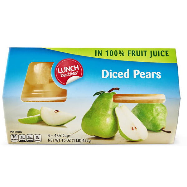 Aldi Pears Fruit Bowl in 100% Juice, 4 pack
