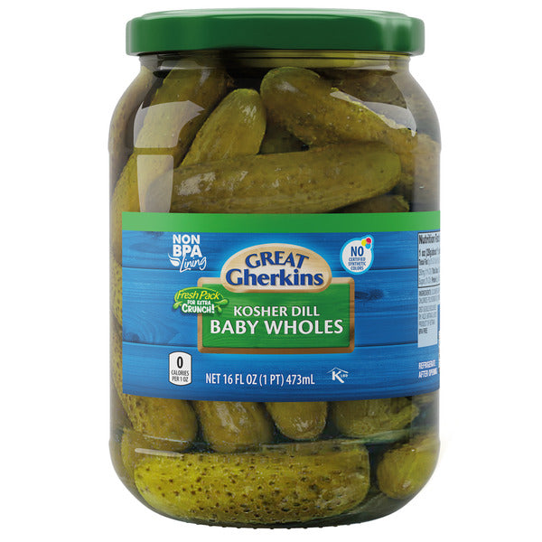 Great Gherkins Kosher Baby Whole Dill Pickles