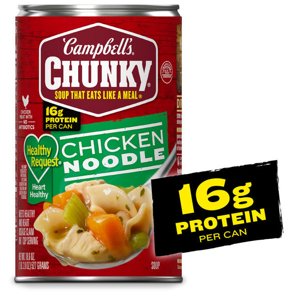 Campbell's Chunky Chicken Noodle Soup, 18.6 oz Can