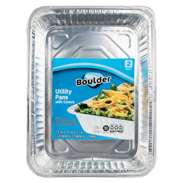 Boulder Utility Foil Pan with Lid