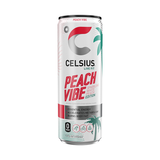 Celsius Peach Vibe White Peach Sparkling Energy Drink