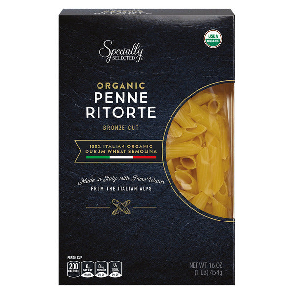 Specially Selected Organic Bronze Cut Penne Ritorte Pasta