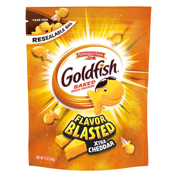 Pepperidge Farm Flavor Blasted Xtra Cheddar Goldfish Crackers