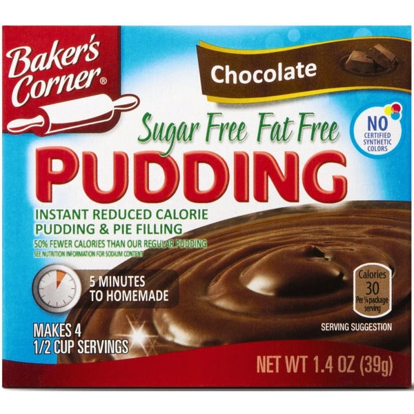 Baker's Corner Sugar Free Instant Chocolate Pudding Mix