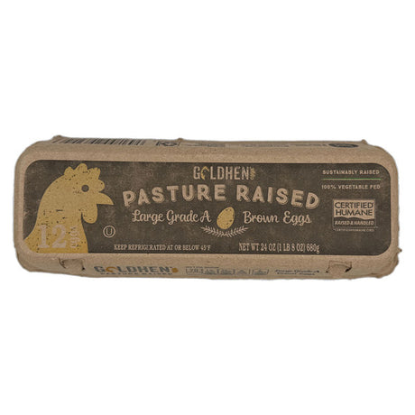 Goldhen Pasture Raised Large Brown Eggs Grade A, 12 count