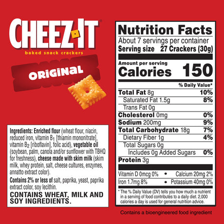 Cheez-It Original Baked Snack Crackers