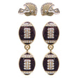Serra Game Day Accessor, Football, 2pk Earring