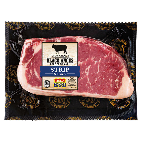 USDA Choice Black Angus Strip Steak, per lb