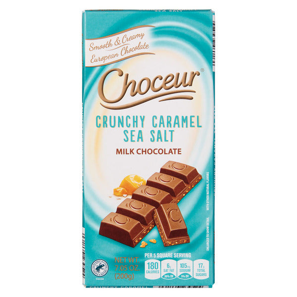 Choceur Milk Chocolate Bar with Crunchy Salted Caramel