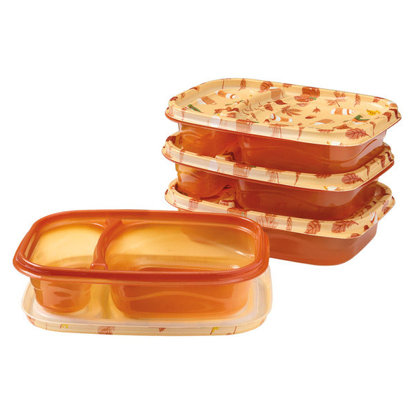 Melii Pumpkin Spice Meal Prep Container - 4pk