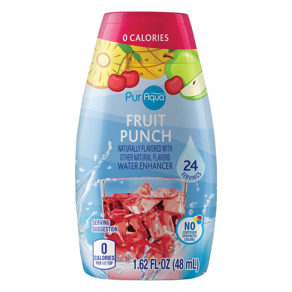 Puraqua Fruit Punch Liquid Water Enhancer, 24 pack