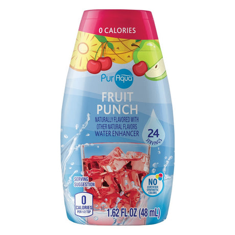 Puraqua Fruit Punch Liquid Water Enhancer, 24 pack
