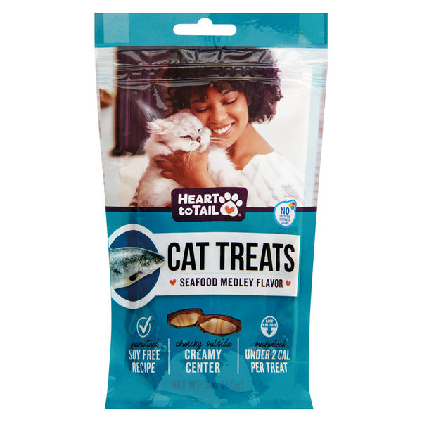 Heart To Tail Seafood Medley Cat Treats